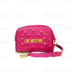 Love Moschino mini tracolla Shiny Quilted JC4016 fuxia
