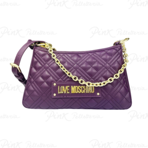 Love Moschino tracolla Shiny Quilted JC4135 viola