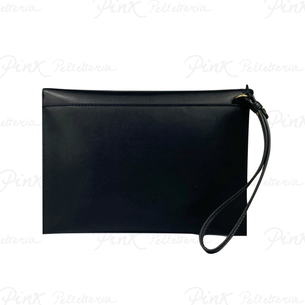 Pinko flat purse vitello seta 100191 black