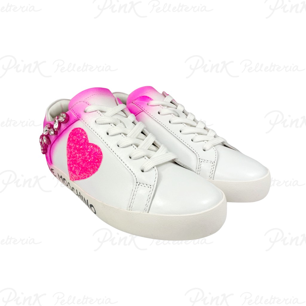 Love Moschino sneaker JA15102 biancofuxia