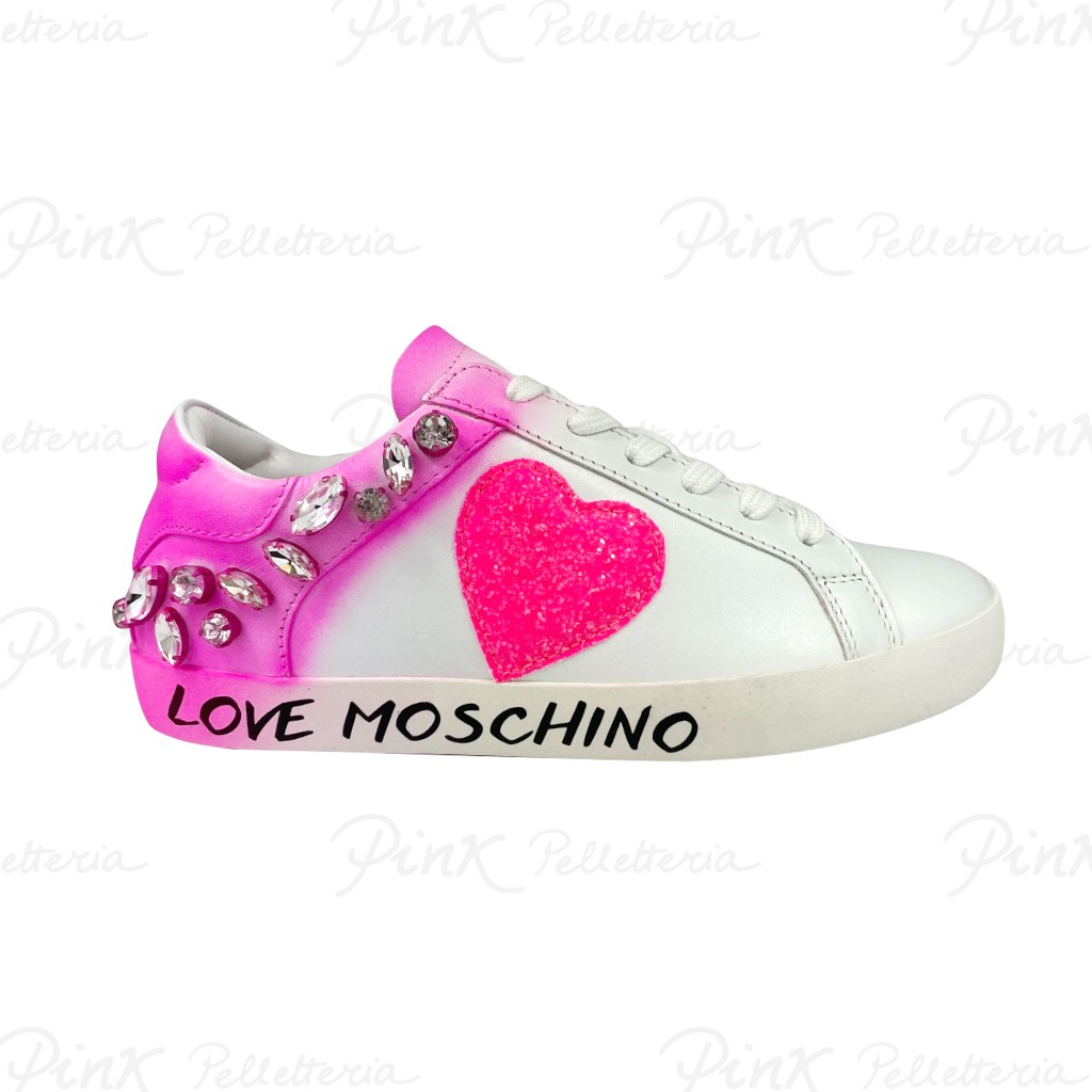 Love Moschino sneaker JA15102 biancofuxia