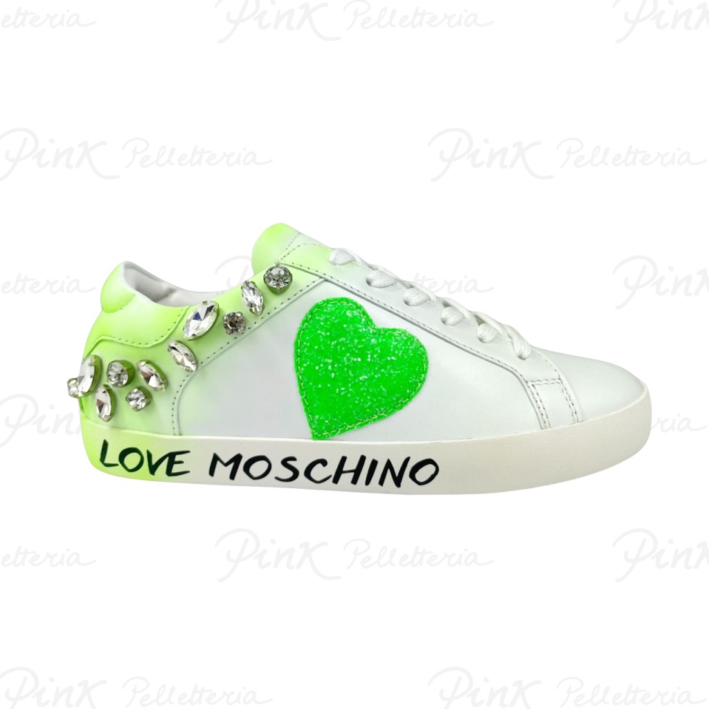 Love Moschino sneaker JA15102 biancoverde