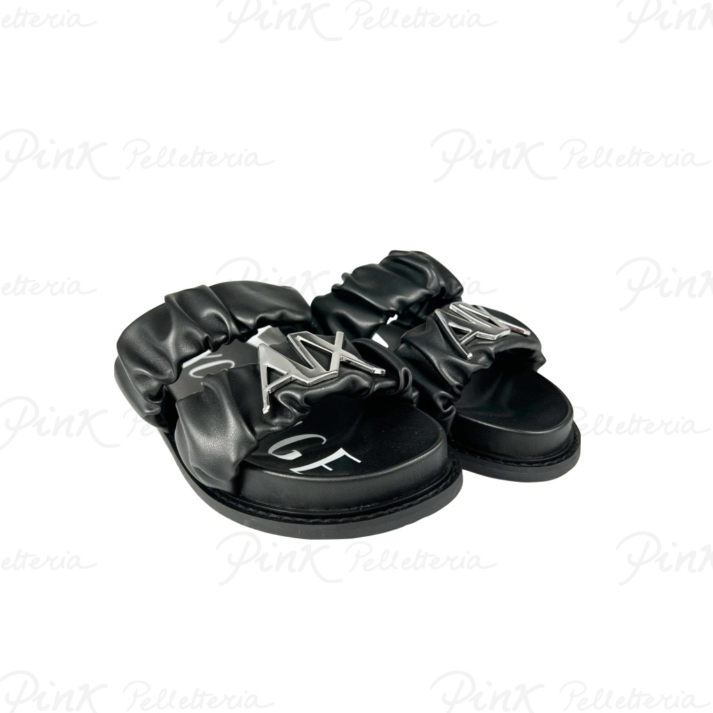 ARMANI EXCHANGE sandalo fasce XDP040 blacksilver