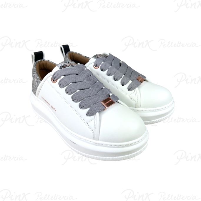 ALEXANDER SMITH Sneaker Woman eco-Wembley White Dark Grey 11WDY