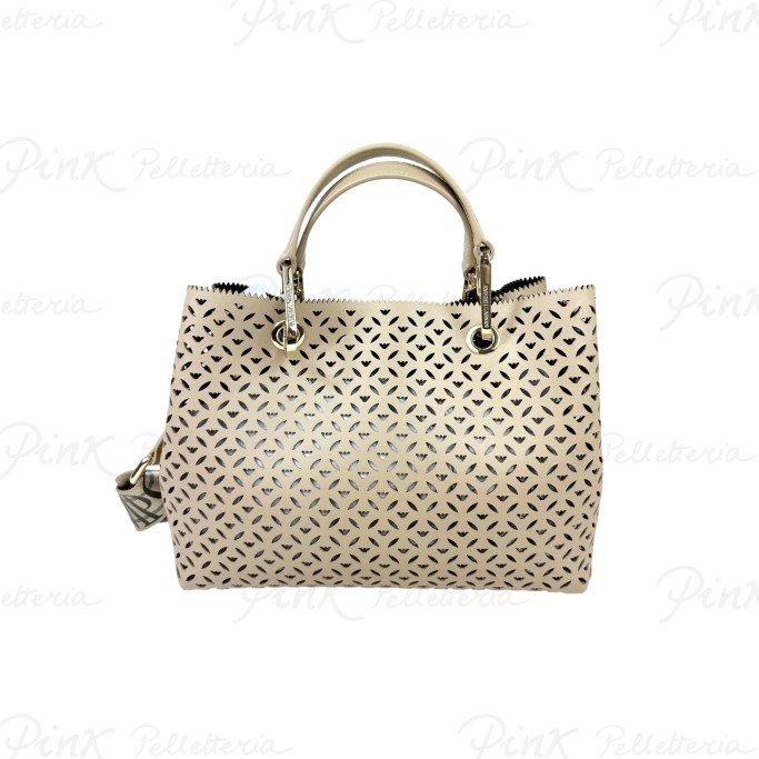 EMPORIO ARMANI Shopping Bag Small Beige Y3D166 YVX3A 80536