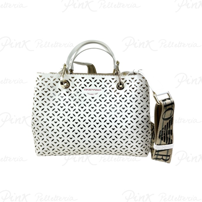 EMPORIO ARMANI Shopping Bag Small White Y3D166 YVX3A 80535