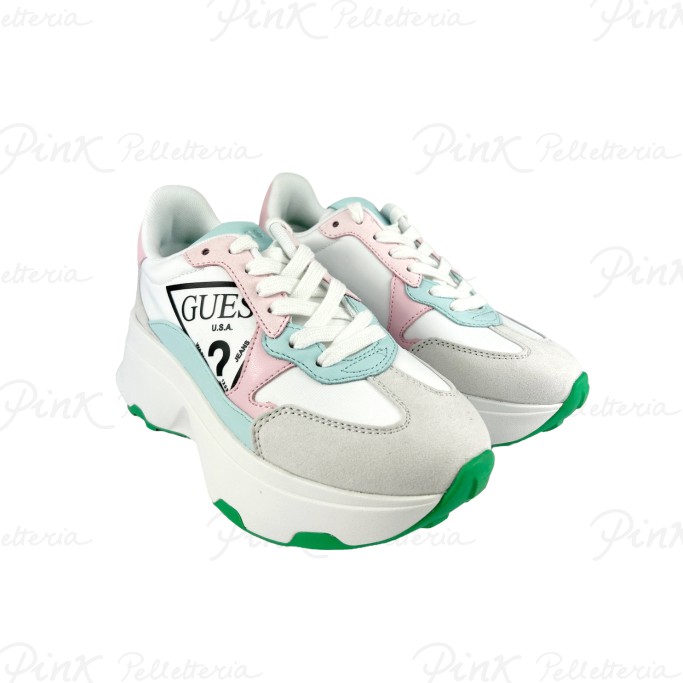 GUESS Calebb4 Sneaker White Pink FL7C4BFAP12