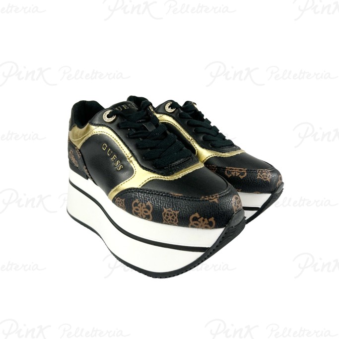 GUESS Camrio Sneaker Black Brown FL7CMRFAL12
