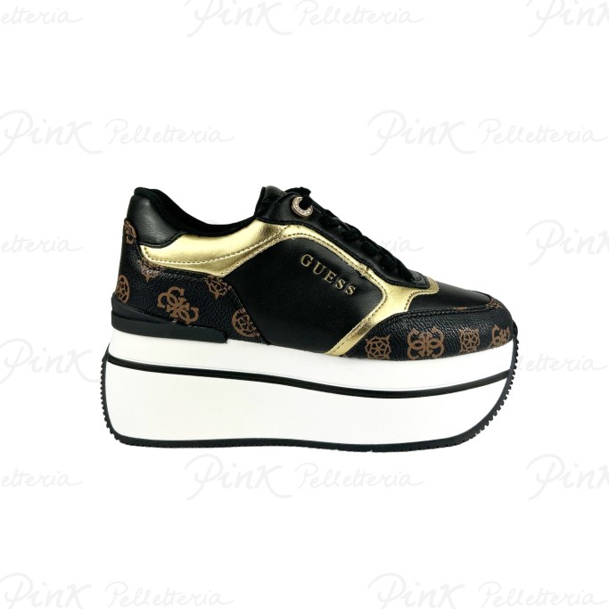 GUESS Camrio Sneaker Black Brown FL7CMRFAL12