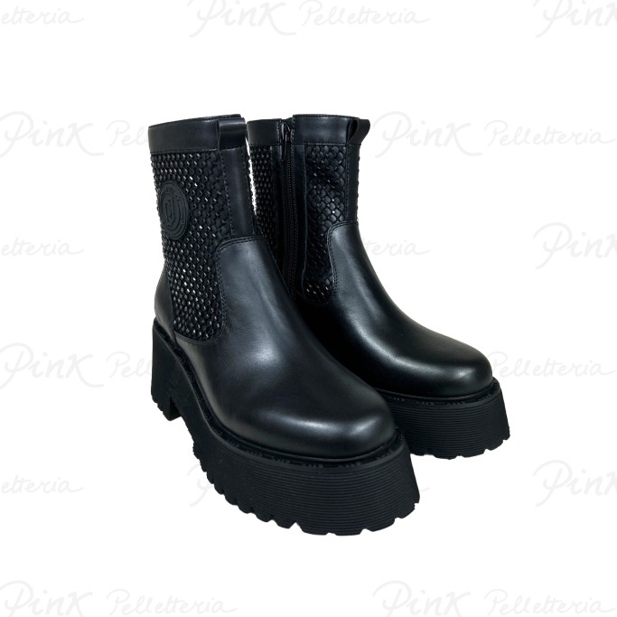 LIU JO Flair 07 Ankle Boot Calf Leather Black SF3139PX39522222