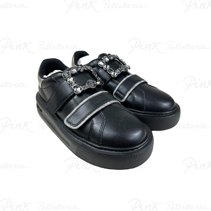 LIU JO Kylie 20 Sneaker Calf LeatherMet Black BF3089PX02622222_A