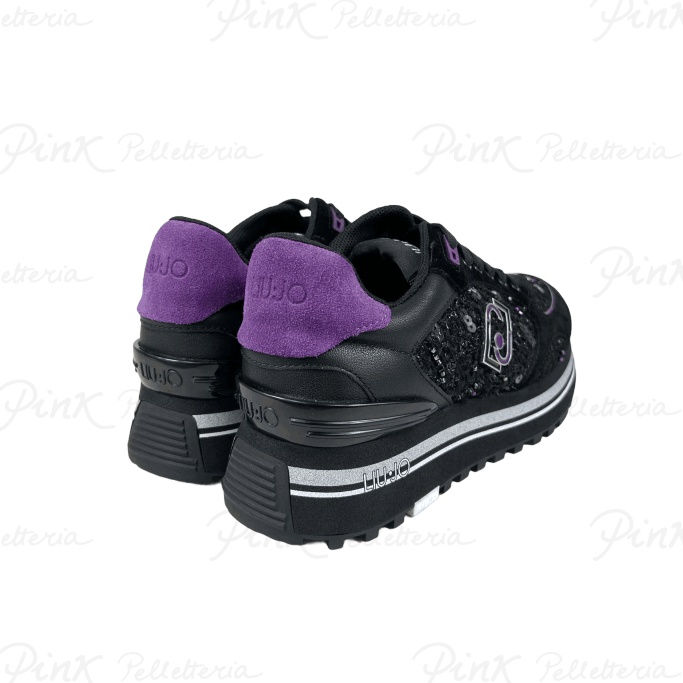 LIU JO Maxi Wonder 61 Sneaker Cow Black BF3091PX06522222