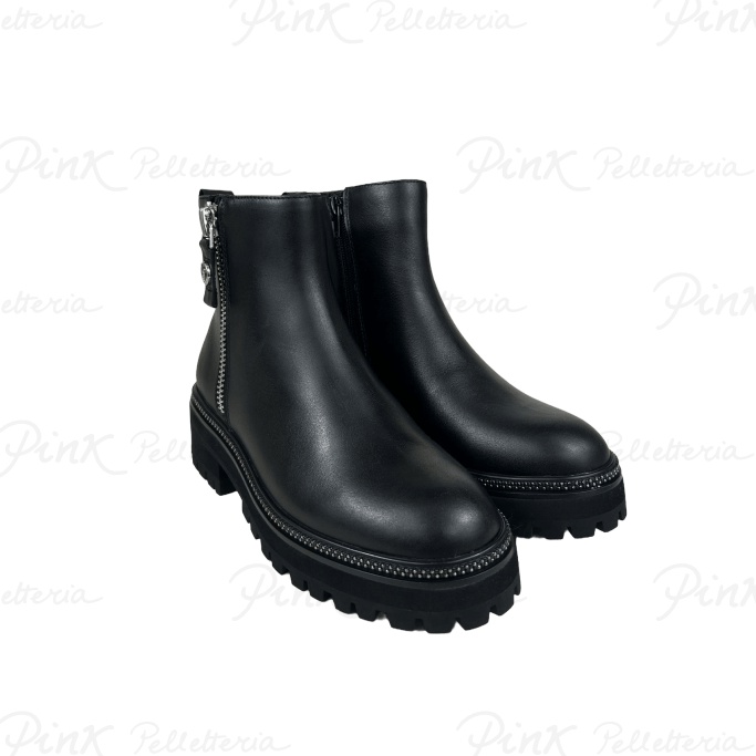 LIU JO Pink 214 Ankle Boot Calf Black SF3075P010222222