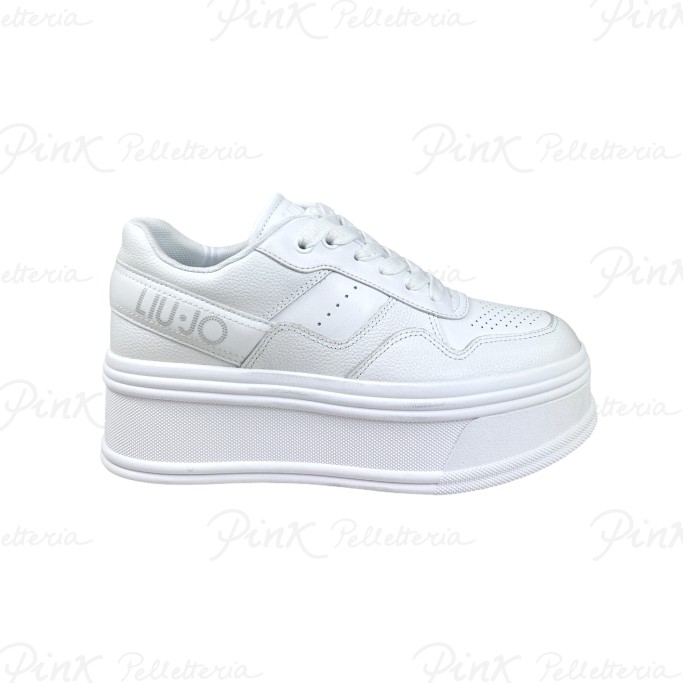 LIU JO Selma 01 Sneaker Tumbled Leather White BF3129PX21501111