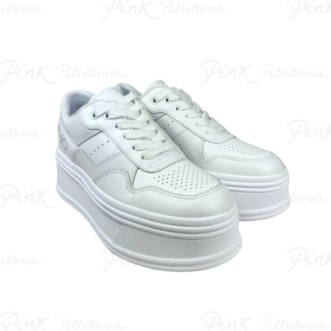 LIU JO Selma 01 Sneaker Tumbled Leather White BF3129PX21501111