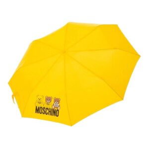 MOSCHINO Ombrello Scribble Bear Mini Openclose 8061 Giallo – Pink