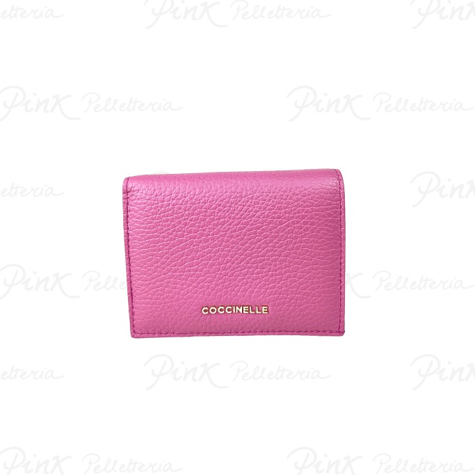COCCINELLE Metallic Soft Portafoglio V48 Pulp Pink E2MW5172101