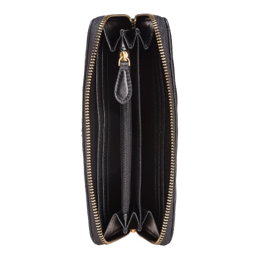 PINKO Ryder Zip Around Sheep Nappa Chevron Black 100250 A0GK PINKO Ryder Zip Around Sheep Nappa Chevron Black 100250 A0GK