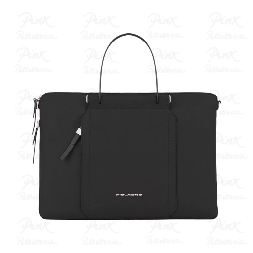 PIQUADRO Cartella 2 Manici sottili ed espandibili in pelle Nero CA4021W92/N