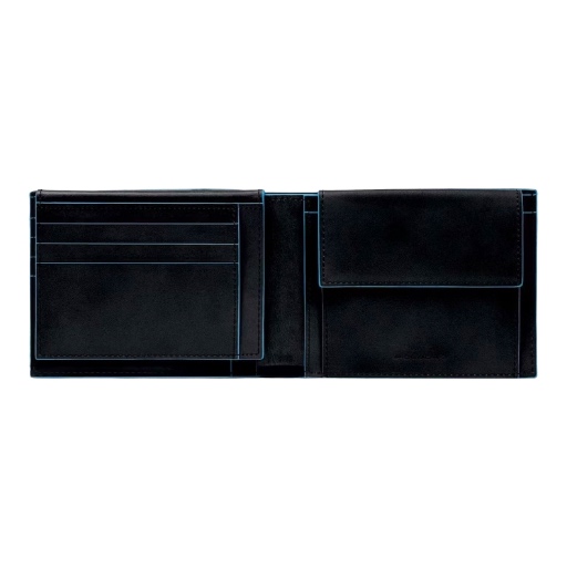 PIQUADRO Portafoglio Uomo c/porta Documenti Pelle Nero PU1392B2R N - immagine 2