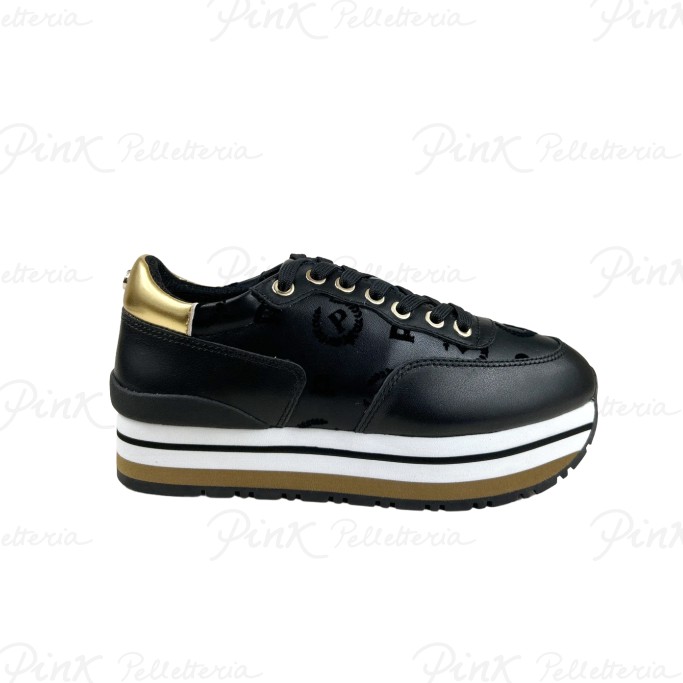 POLLINI Sneaker Logo Heritage TA15423G0H Q29 00A NeroNero