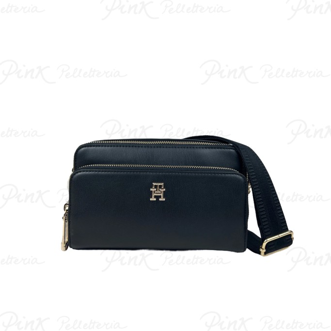 TOMMY HILFIGER Iconic Tommy Camera Bag Solid Black AW0AW15207 BDS