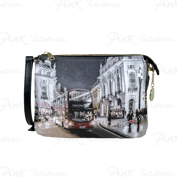YNOT Yesbag Shoulder Bag 3 Comp. London by Night YES399F4