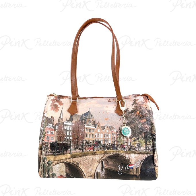 YNOT Yesbag Tote Bag Autumn River YES594F4