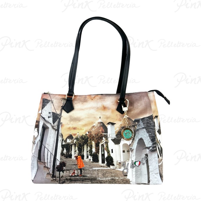 YNOT Yesbag Tote Bag Life in Trulli YES594F4