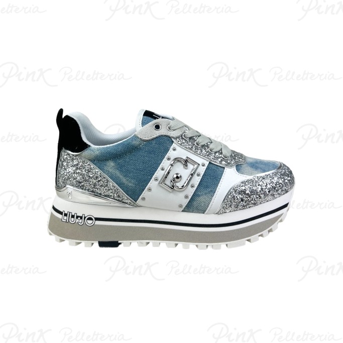 LIU JO Maxi Wonder 71 Sneaker Denim Azzurro BA4055TX393S3178