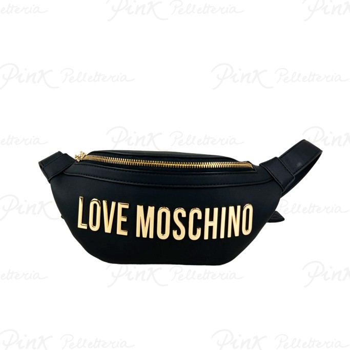 LOVE MOSCHINO Marsupio Logo Gold Nero JC4195PP1I KD0 000
