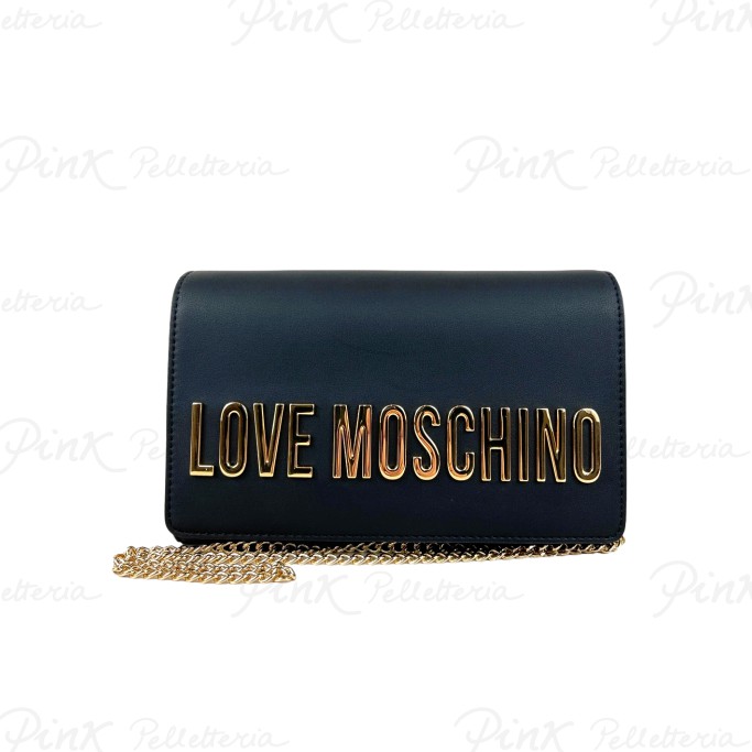 LOVE MOSCHINO Tracolla Piccola Logo Gold Nero JC4103PP1I KD0 000