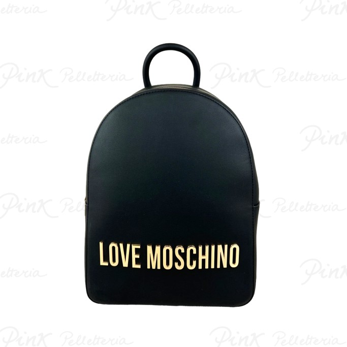 LOVE MOSCHINO Zaino Grande Logo Gold Nero JC4193PP1I KD0 000