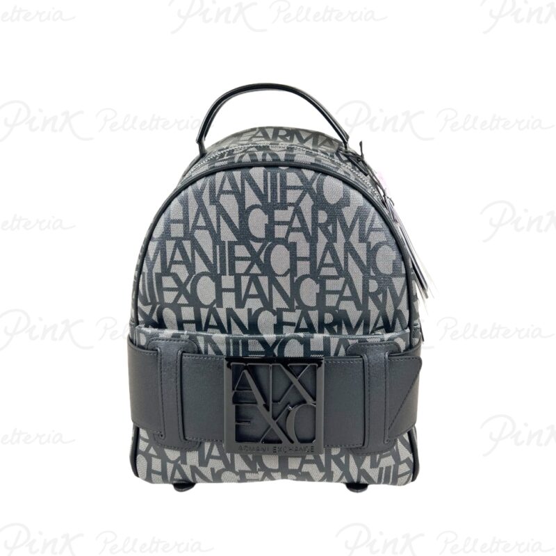 ARMANI EXCHANGE Susy Logo Backpack Woman Beige Black 949153 3F742 00850