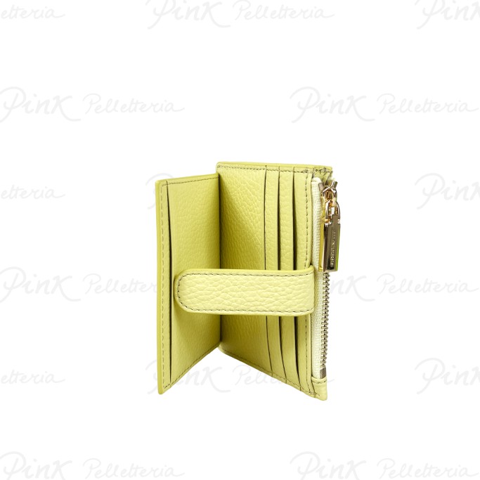 COCCINELLE Metallic Soft Portacarte Doppio G61 Lime Wash E2MW5172701