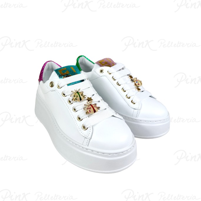 GIO+ Sneaker White + Viperina Multicolor Coccinelle PIA158
