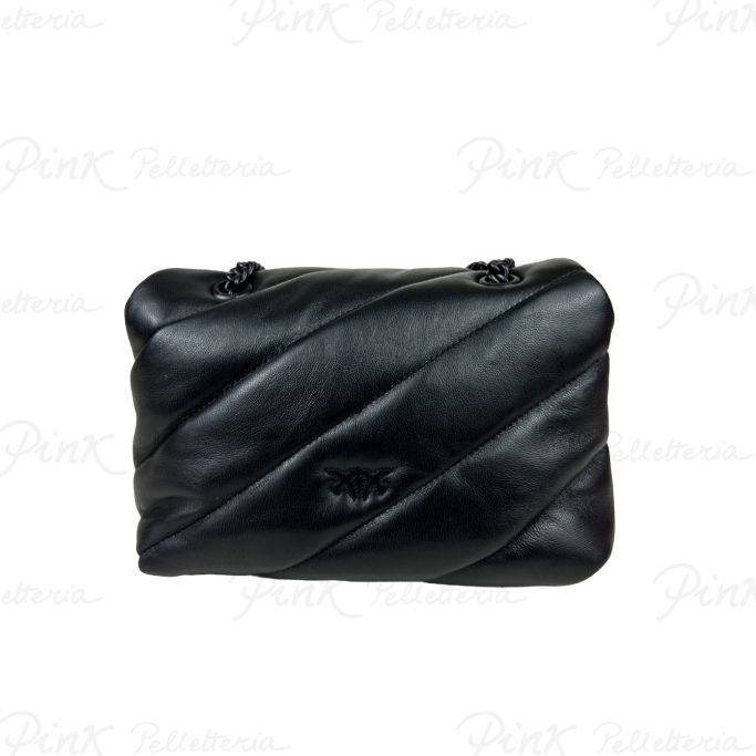 PINKO Love Puff Mini cl Sheep Nappa Trapuntata Green-Block Color 100039-A1JO-T36B