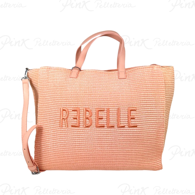 REBELLE Ashanti Shopping S Rafia Straw 1WRE8 PV0122 Nude