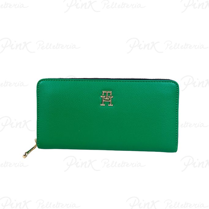 TOMMY HILFIGER Th Essential Sc Large Zip Around Corp. Woman Verde AW0AW16094 L4B