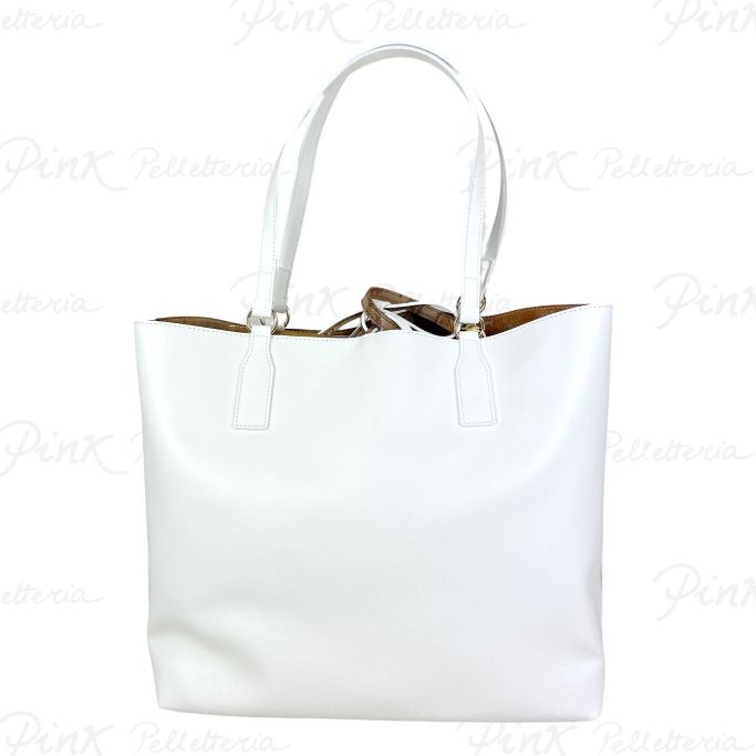 ALVIERO MARTINI PRIMA CLASSE Two Way Bag Shopper Reversibile+ Pochette LA63 9567 0900 Bianco