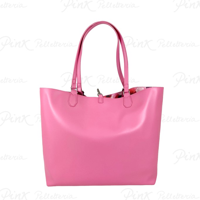 GATTINONI Roma Teodosia Flower Shopping Reversible Bag Pink BINTD8011WZT 987