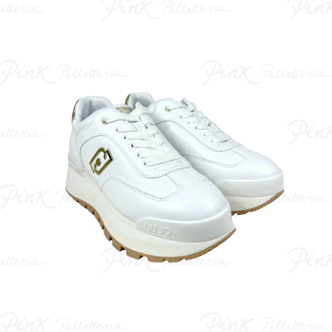 LIU JO Amazing 28 Sneaker Spreading BA4011EX014 S1052 White Light Gold