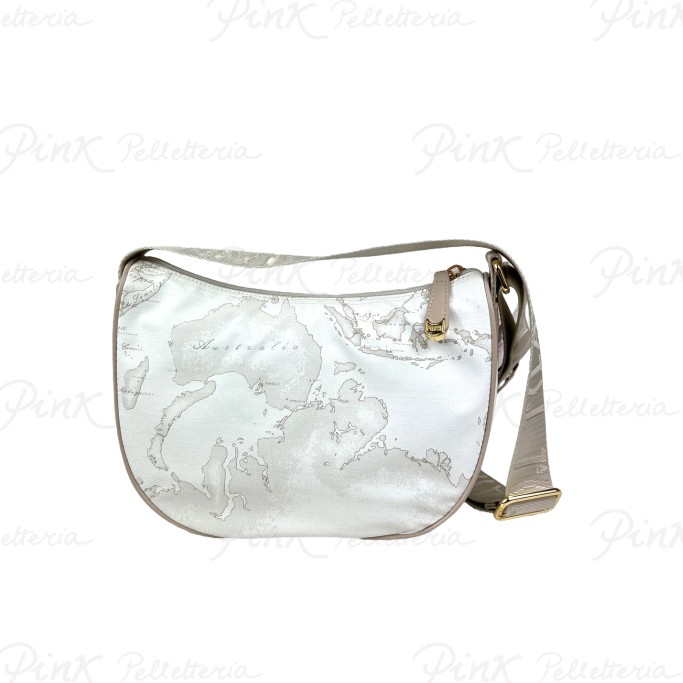 ALVIERO MARTINI PRIMA CLASSE Soft Tracolla Mezzaluna Piccola S006 6380 0900 Bianco