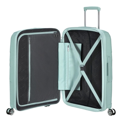 AMERICAN TOURISTER Starvibe Spinner 67/24 exp tsa MD5*21003 146371 Metallic Surf Blue - immagine 2