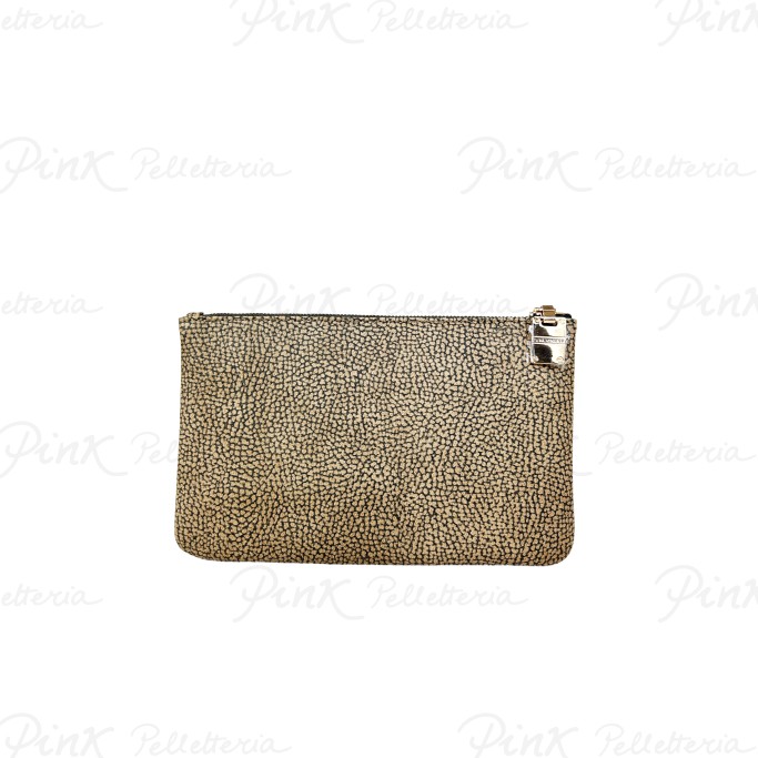 BORBONESE Vite Coated op Busta P.Documenti Tela pvc st. SoftVitello 900147AN0 306 Op Naturale