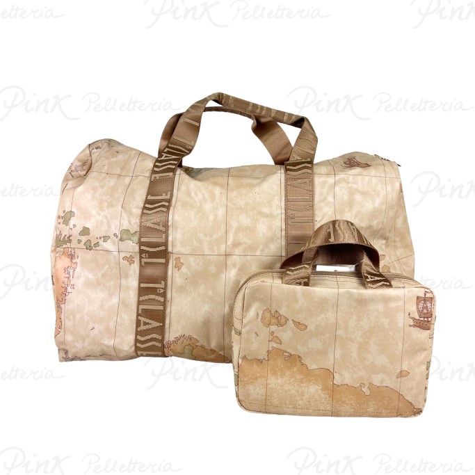 ALVIERO MARTINI PRIMA CLASSE Borsone pieghevole +mini beauty S022 6001 0010 Naturale