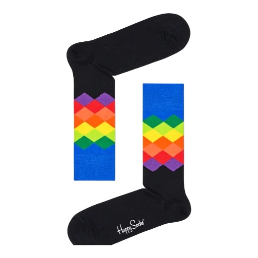 HAPPY SOCKS 3-Pack Classic Multi-Color Socks Gift Set 41-46 XCMC08-9300 - immagine 3