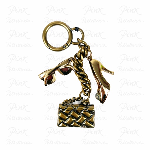 KURT GEIGER Kensington 2 Charm Keyring Gold Others Mini 438 BAG-4087661999 25PS