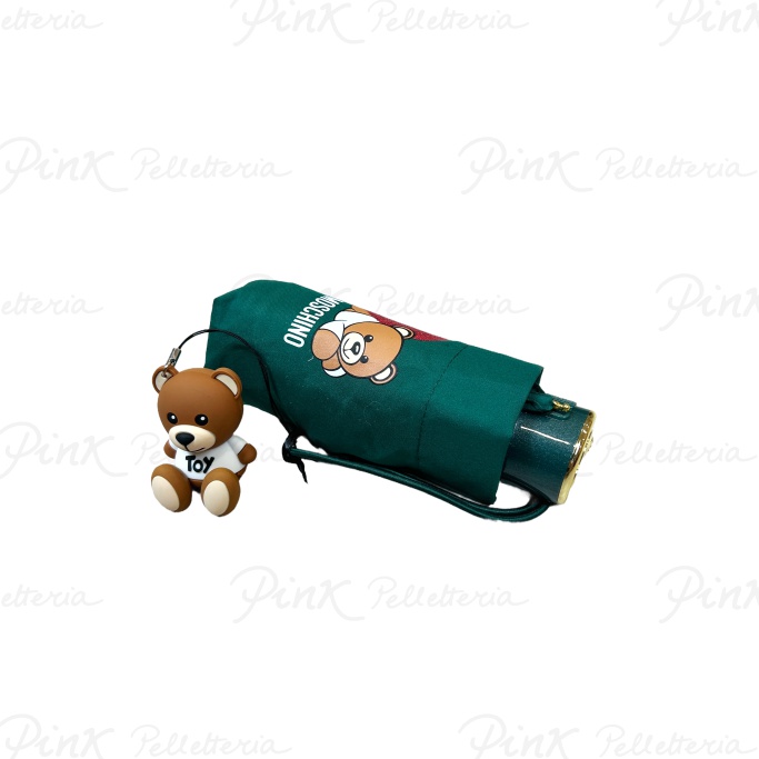 MOSCHINO Teddy Heart Ombrello Supermini 8188 M Green