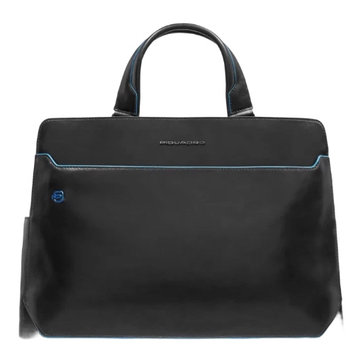 PIQUADRO Cartella 2 Manici 2 Comparti in Pelle Porta PC CA6590B2/N Nero